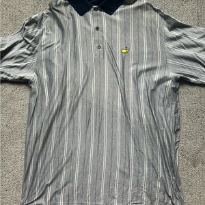 Slazenger Gray Striped Polo Shirt